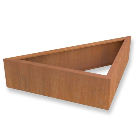 CORTEN RAISED GARDEN BED TRIANGLE MODULE H.30CM